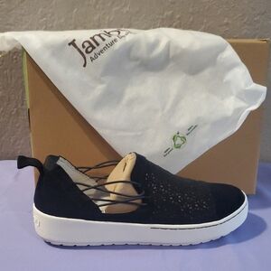 Jambu Black and White Slip-On Loafers for Everyday Comfort